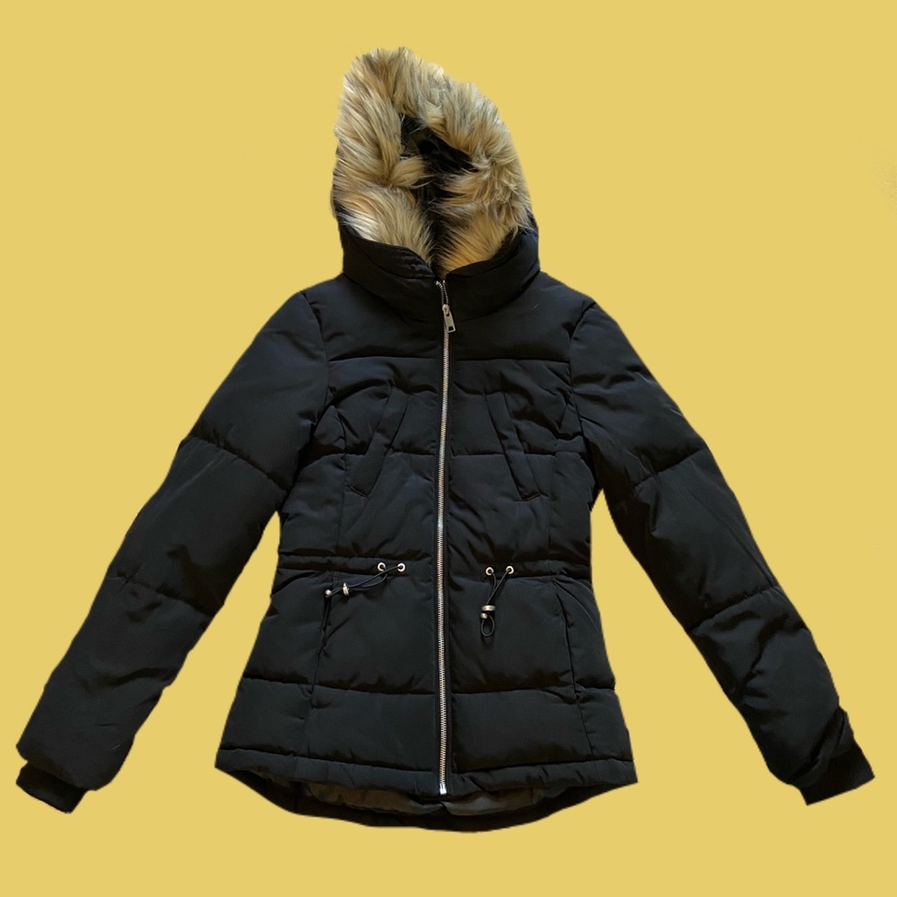 H&M black puffer jacket